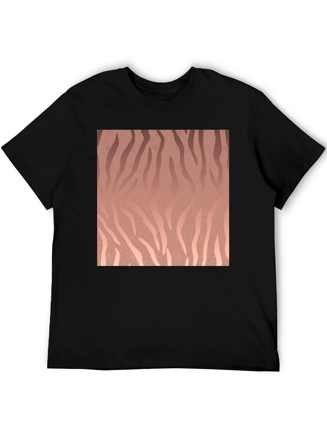 Abstract Pattern Black T-Shirt