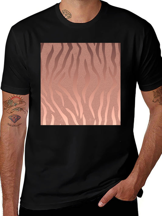 Abstract Pattern Black T-Shirt