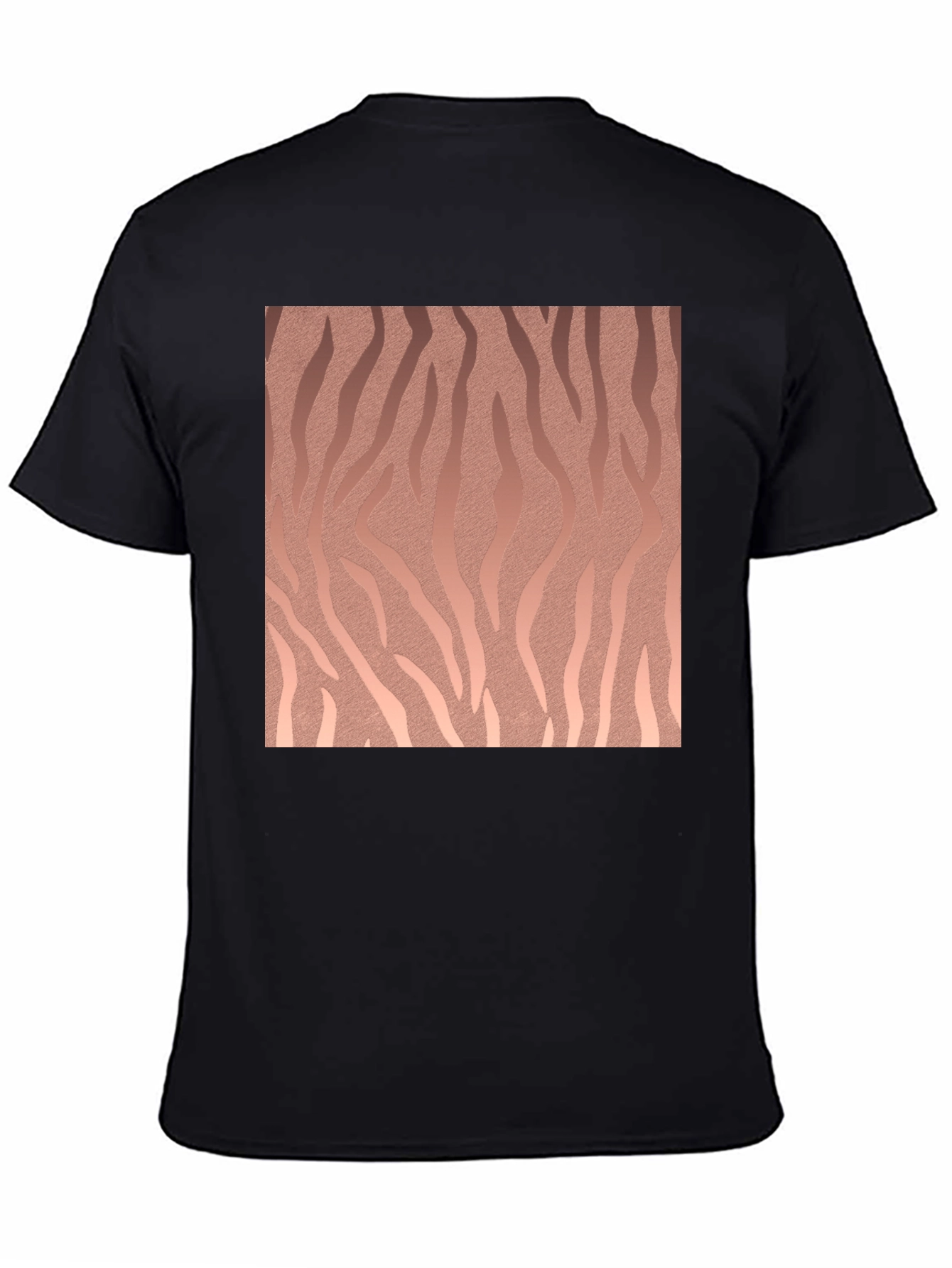 Abstract Pattern Black T-Shirt