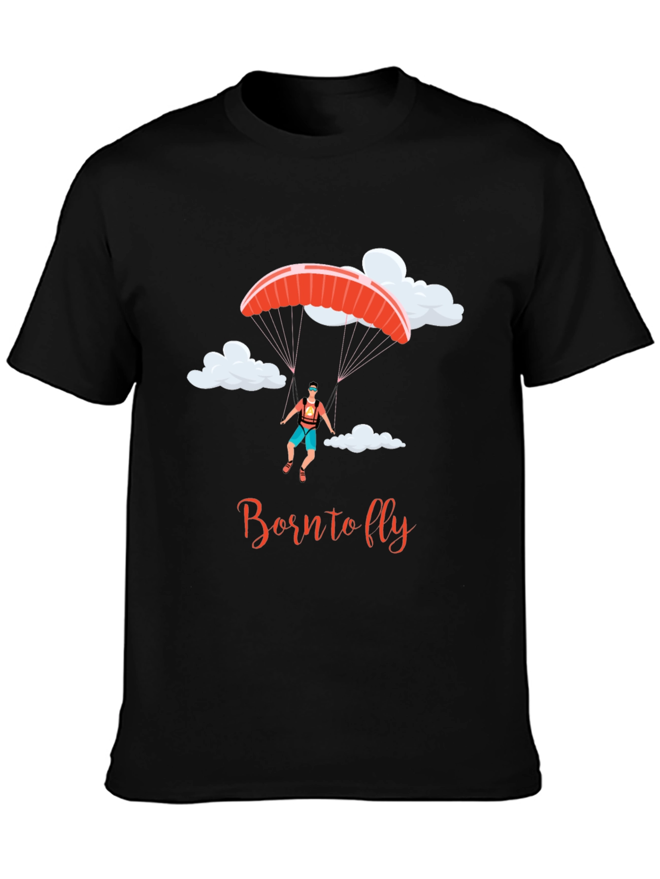 Born to Fly T-Shirt - Skydiving Design
