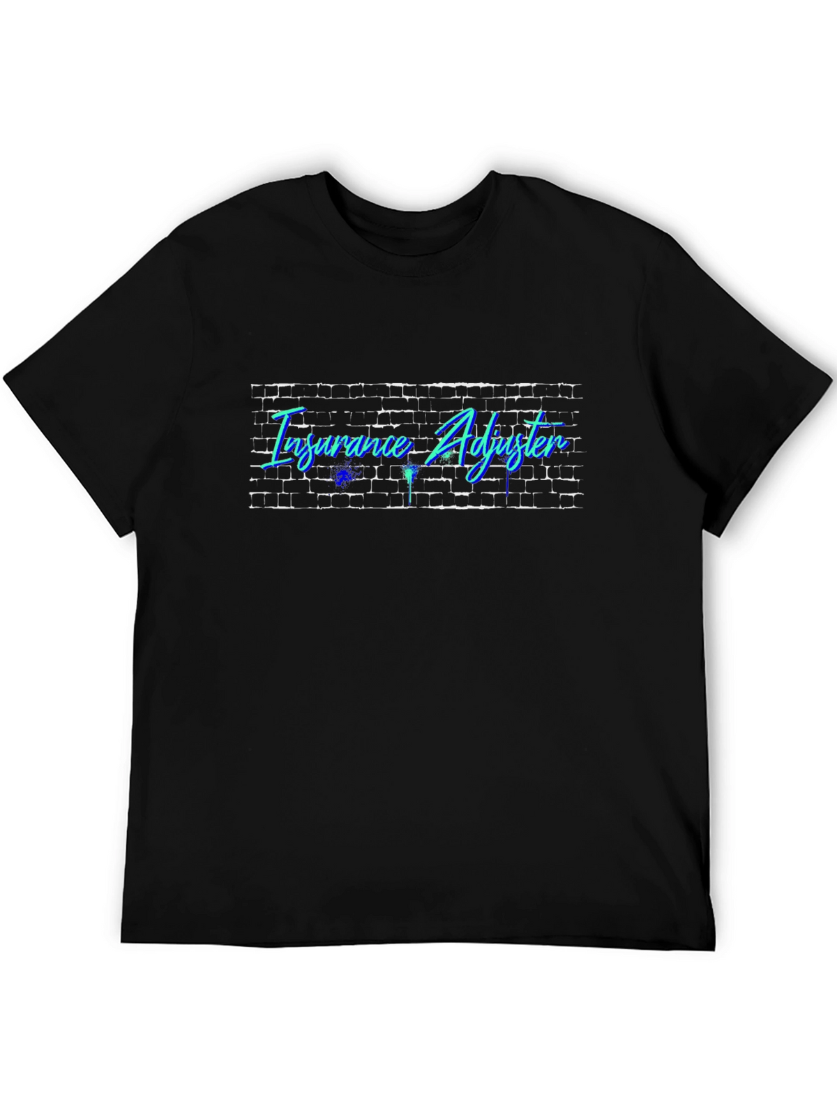 Insurance Adjuster Brick Wall Graphic T-Shirt