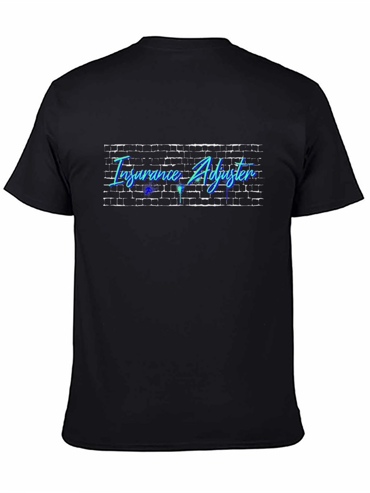 Insurance Adjuster Brick Wall Graphic T-Shirt
