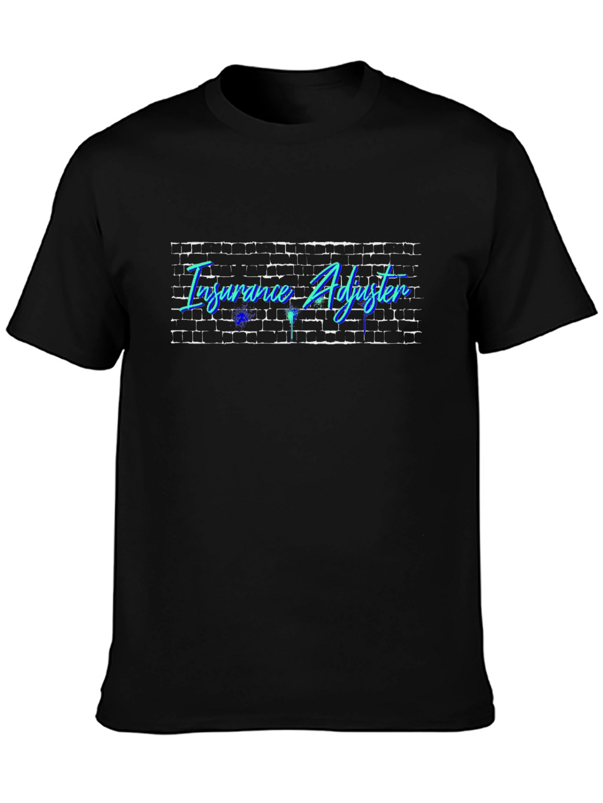 Insurance Adjuster Brick Wall Graphic T-Shirt