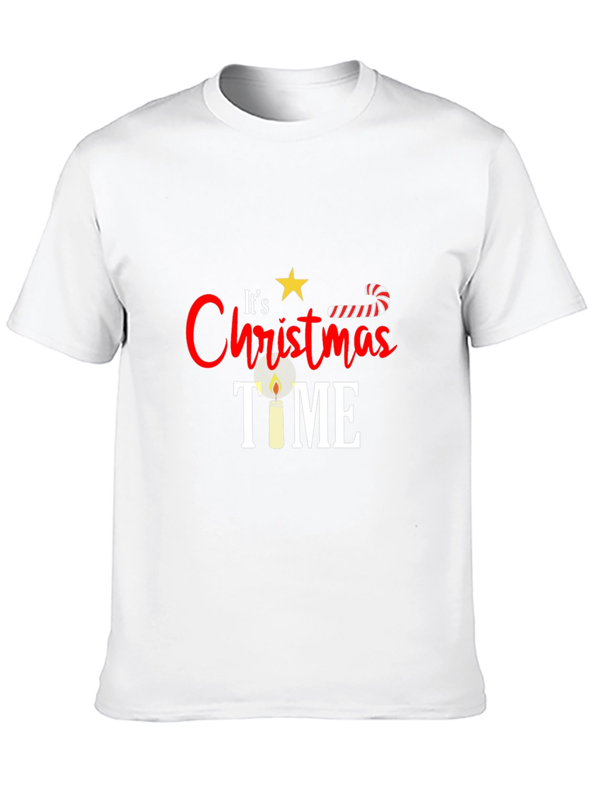 Festive Christmas Time Graphic Tee - Holiday Cheer