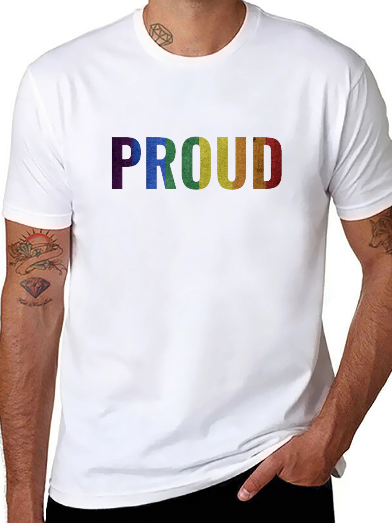 Rainbow Proud T-Shirt - LGBTQ+ Pride Apparel