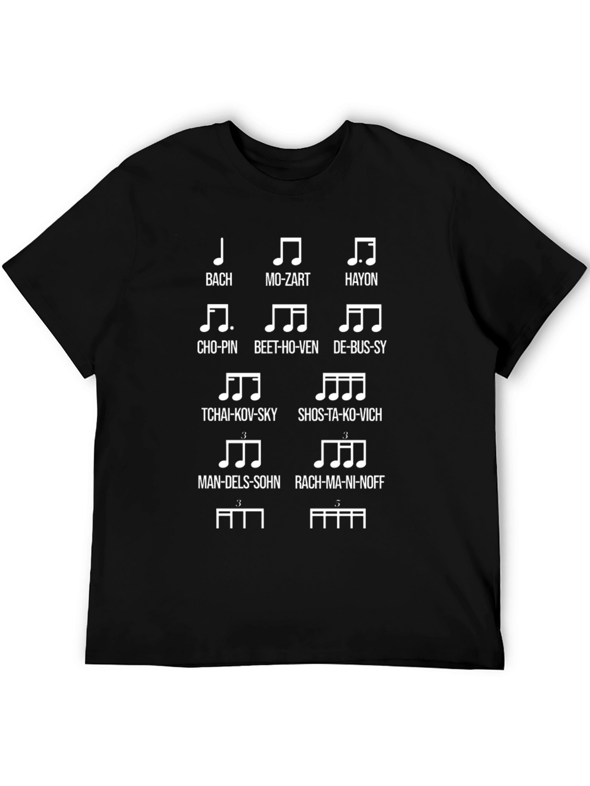 Music Composer T-Shirt - Humorous Music Notes Design