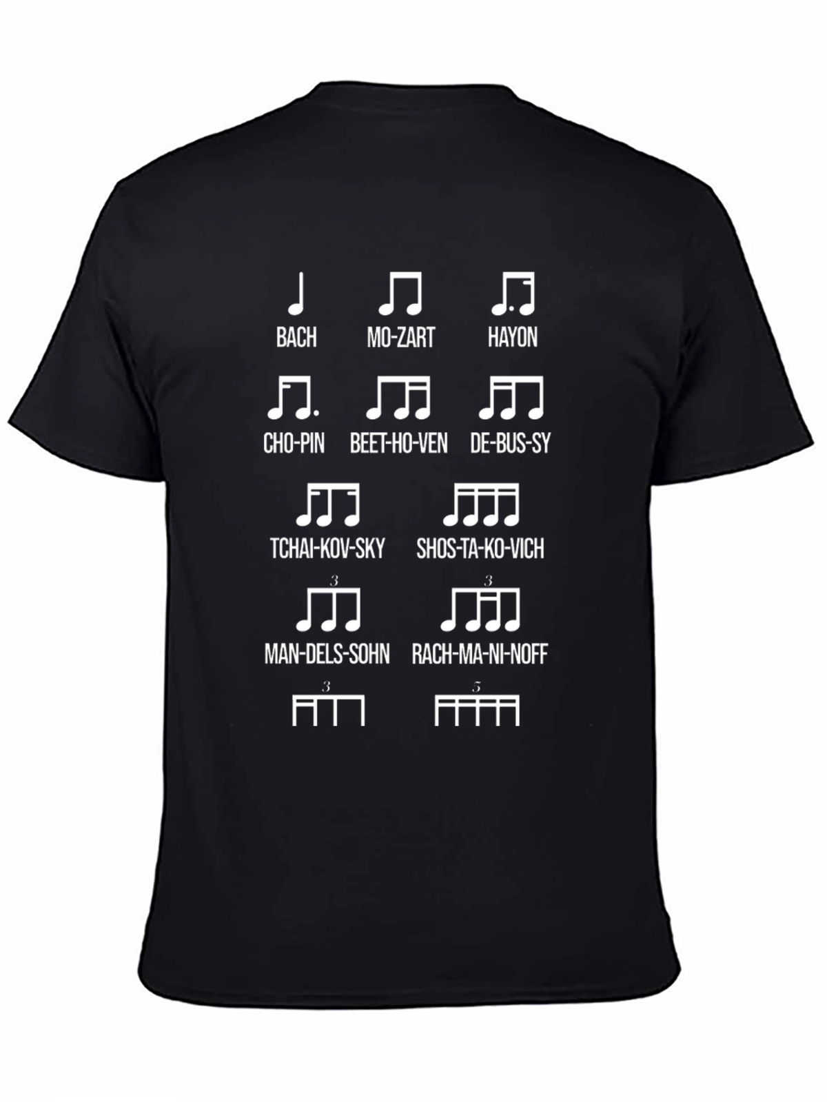 Music Composer T-Shirt - Humorous Music Notes Design