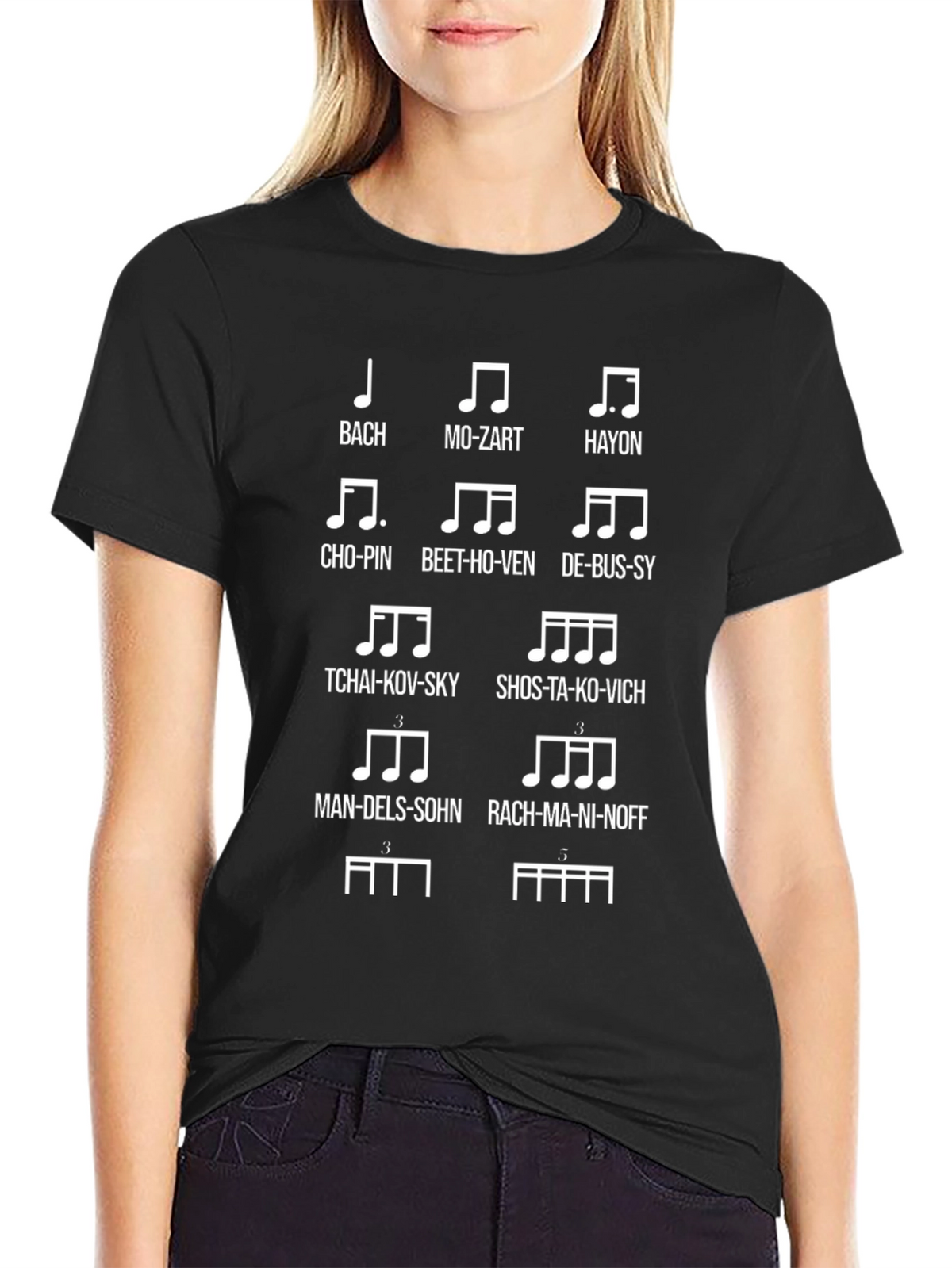 Music Composer T-Shirt - Humorous Music Notes Design