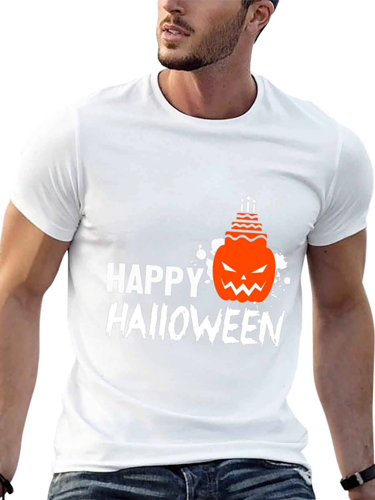 Happy Halloween Pumpkin Cake T-Shirt