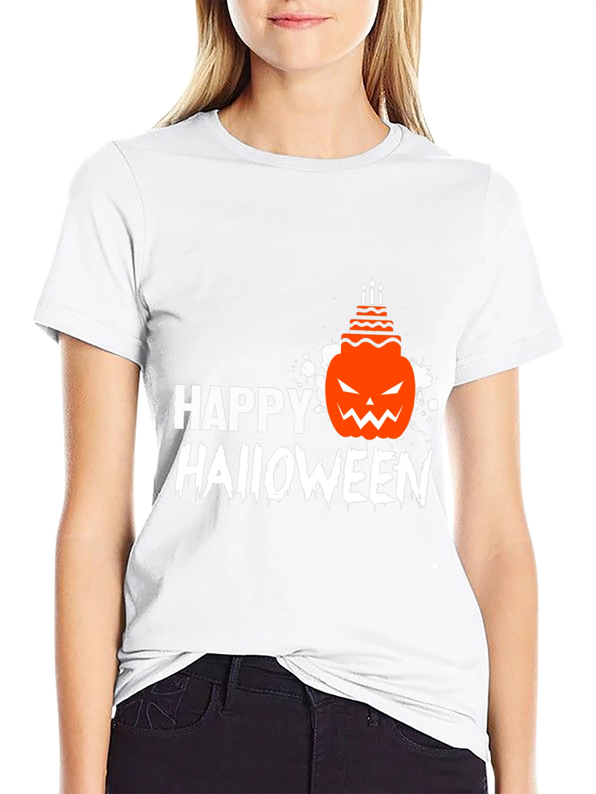 Happy Halloween Pumpkin Cake T-Shirt