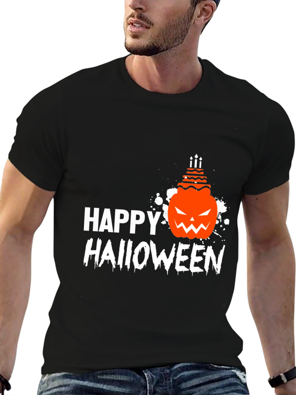 Happy Halloween Pumpkin Cake T-Shirt