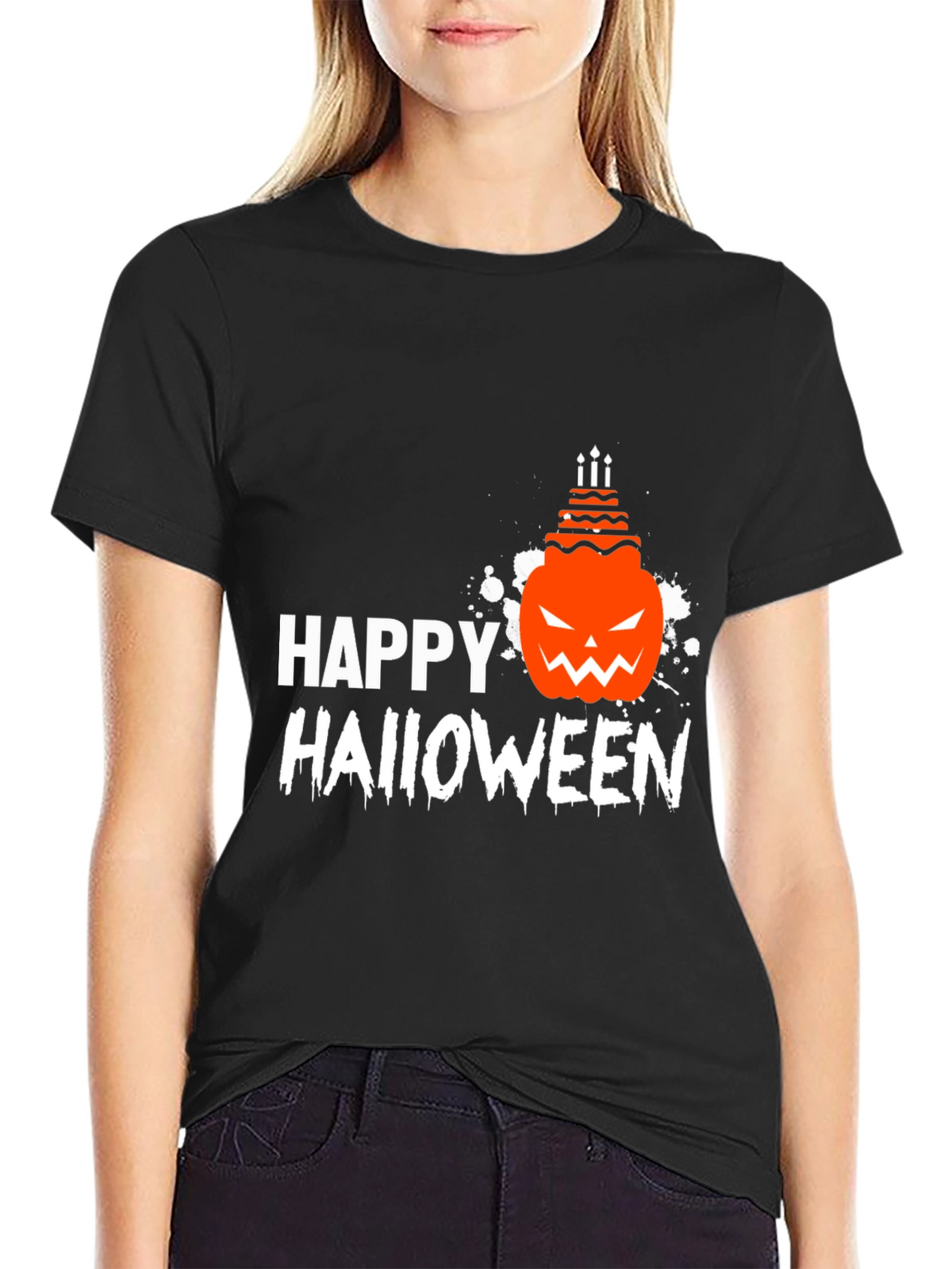 Happy Halloween Pumpkin Cake T-Shirt