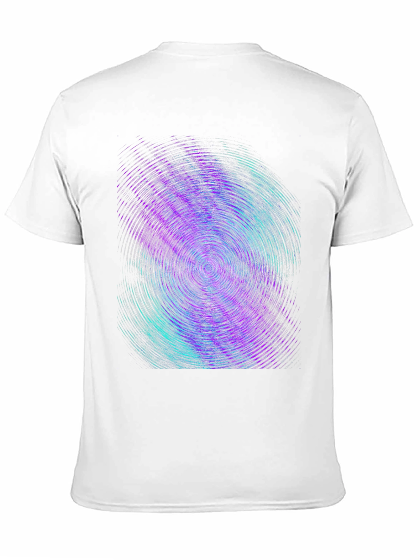 Abstract Swirl Graphic Tee - Black Cotton Comfort