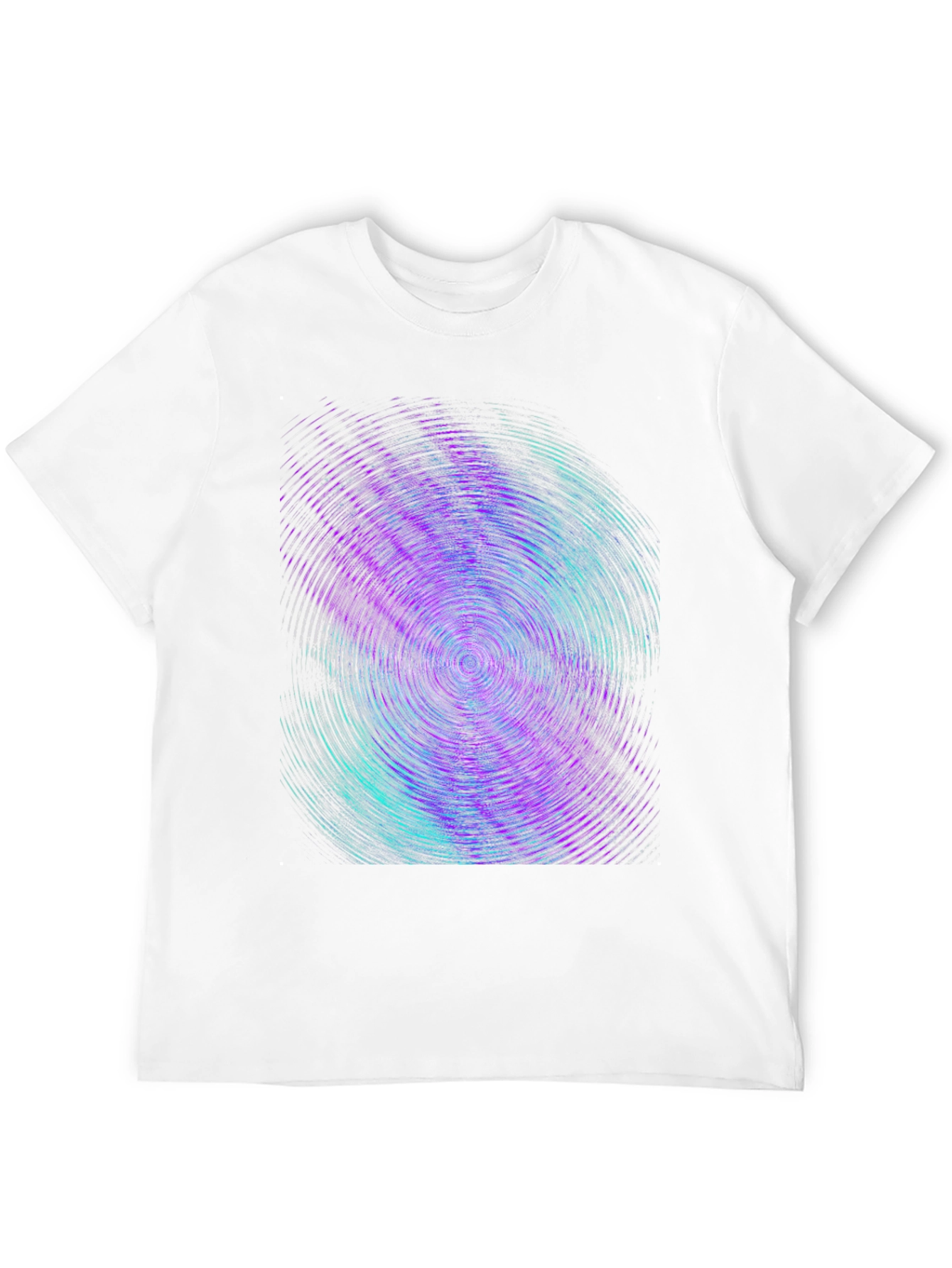 Abstract Swirl Graphic Tee - Black Cotton Comfort