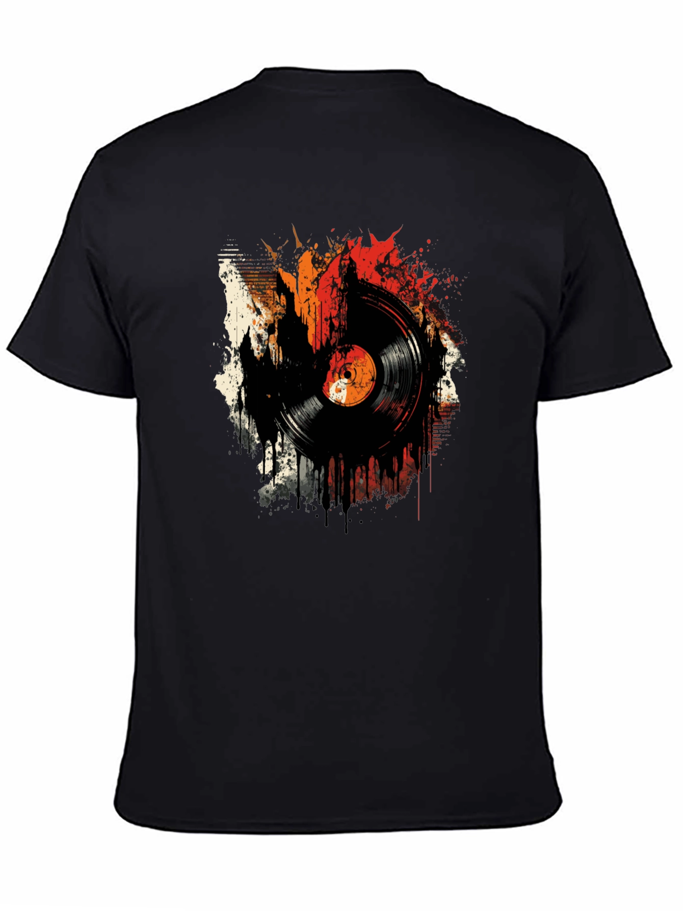 Retro Vinyl Record Graphic T-Shirt