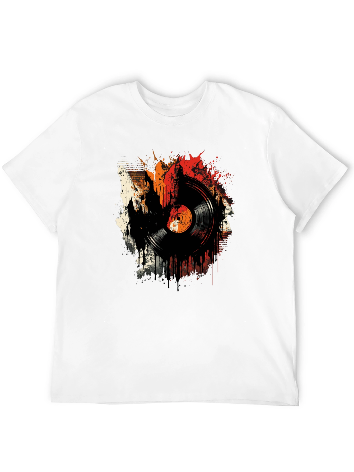 Retro Vinyl Record Graphic T-Shirt