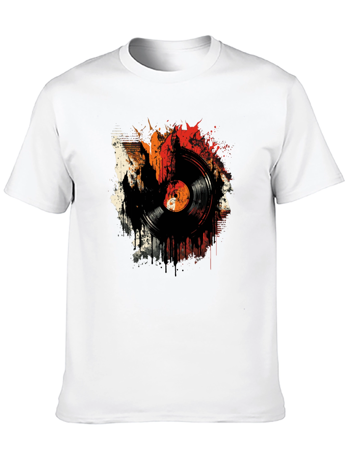 Retro Vinyl Record Graphic T-Shirt