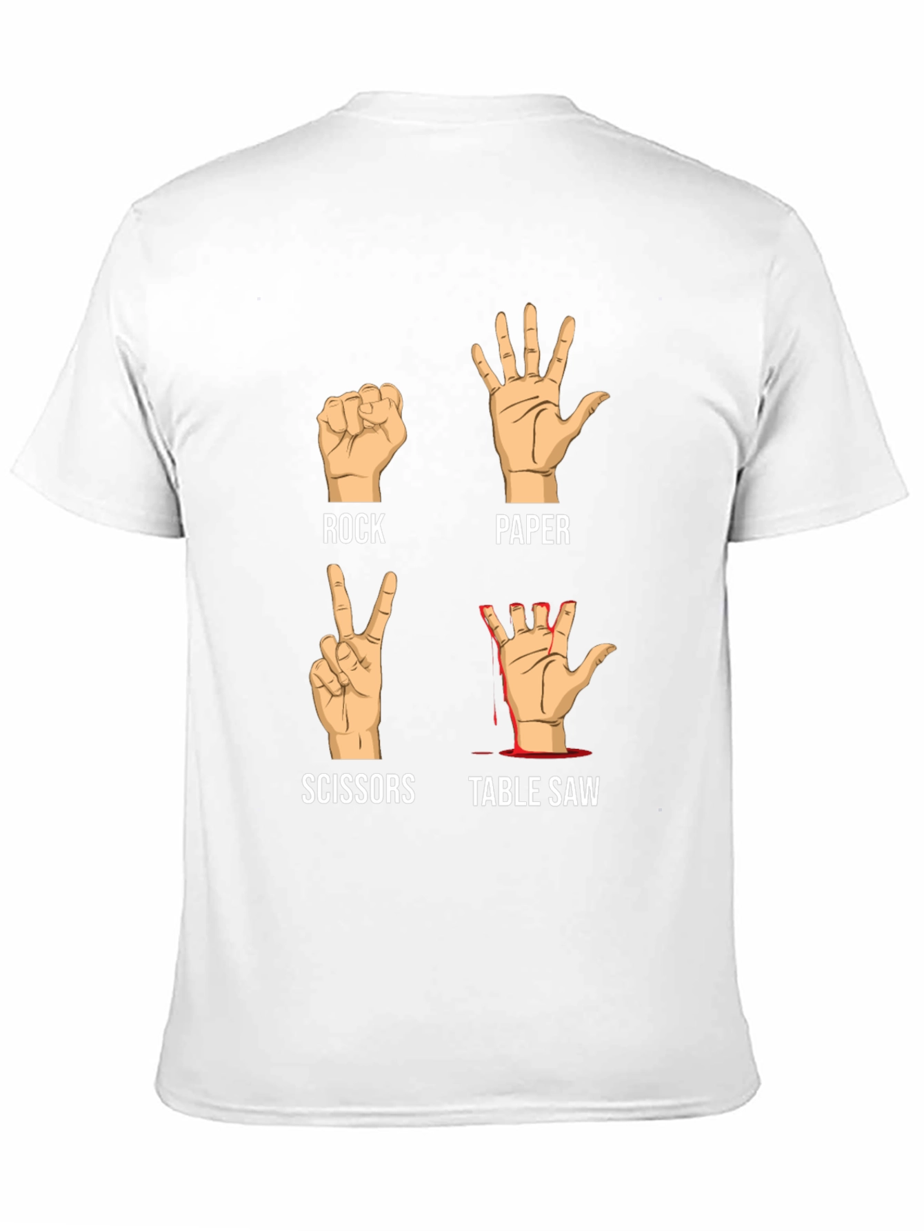 Rock Paper Scissors Table Saw T-Shirt