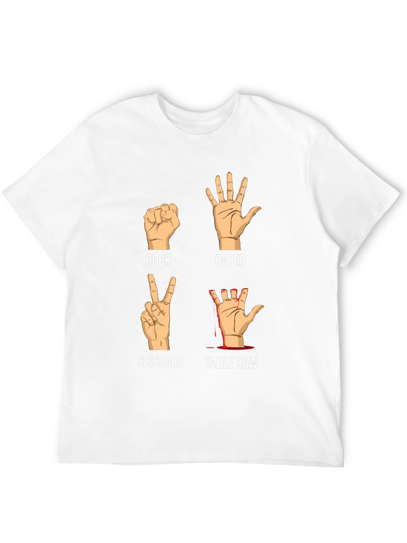 Rock Paper Scissors Table Saw T-Shirt