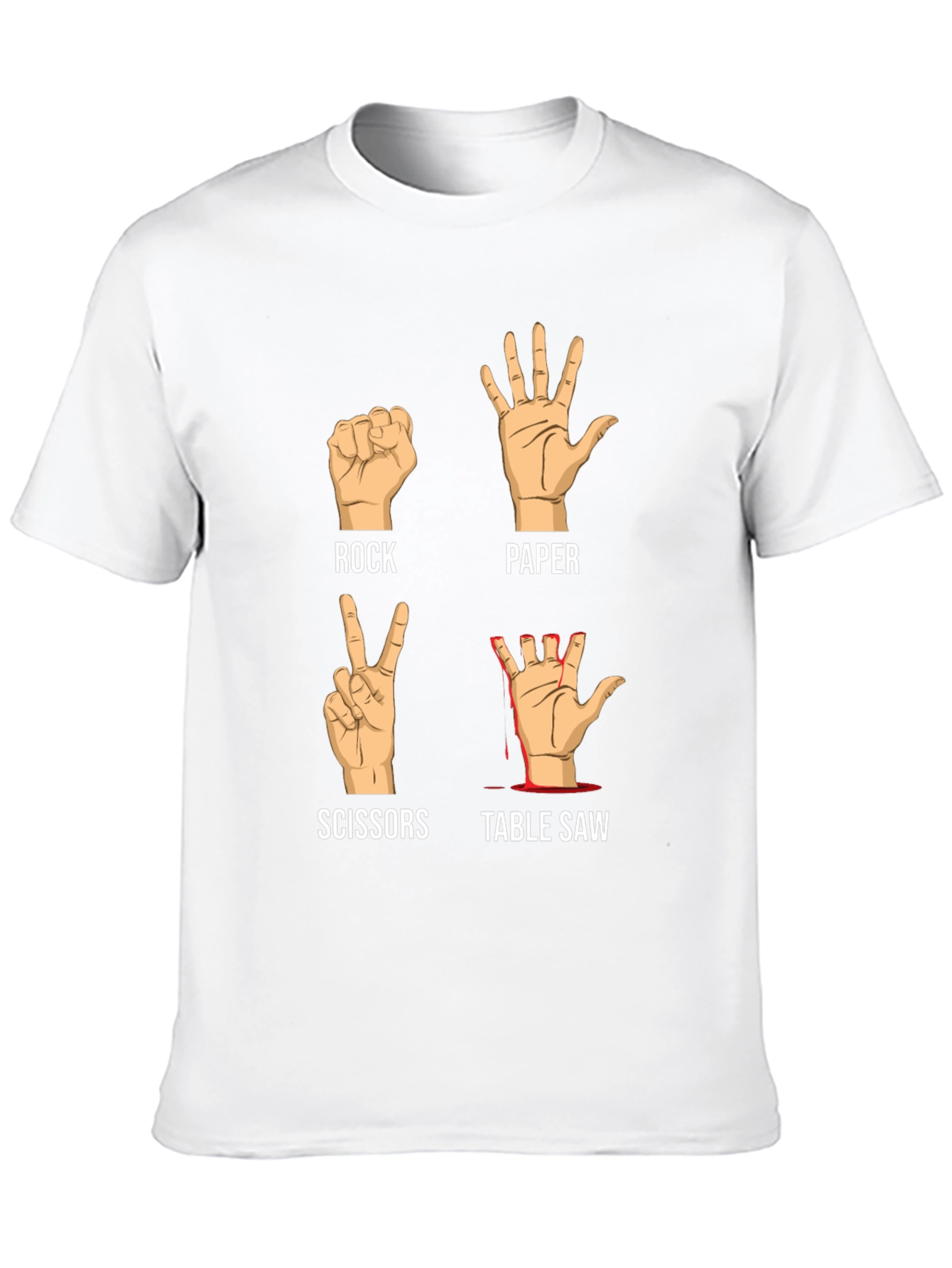 Rock Paper Scissors Table Saw T-Shirt