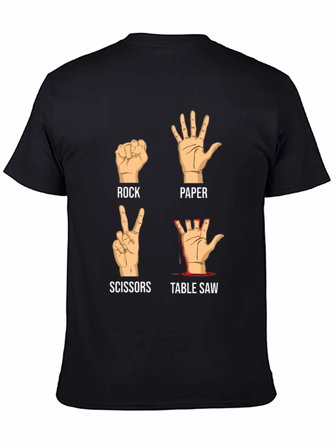 Rock Paper Scissors Table Saw T-Shirt