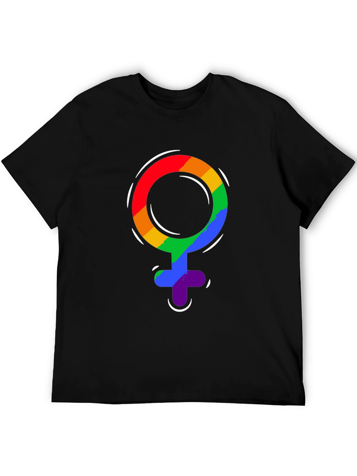 Pride Venus Symbol T-Shirt - LGBTQ+ Rainbow Design