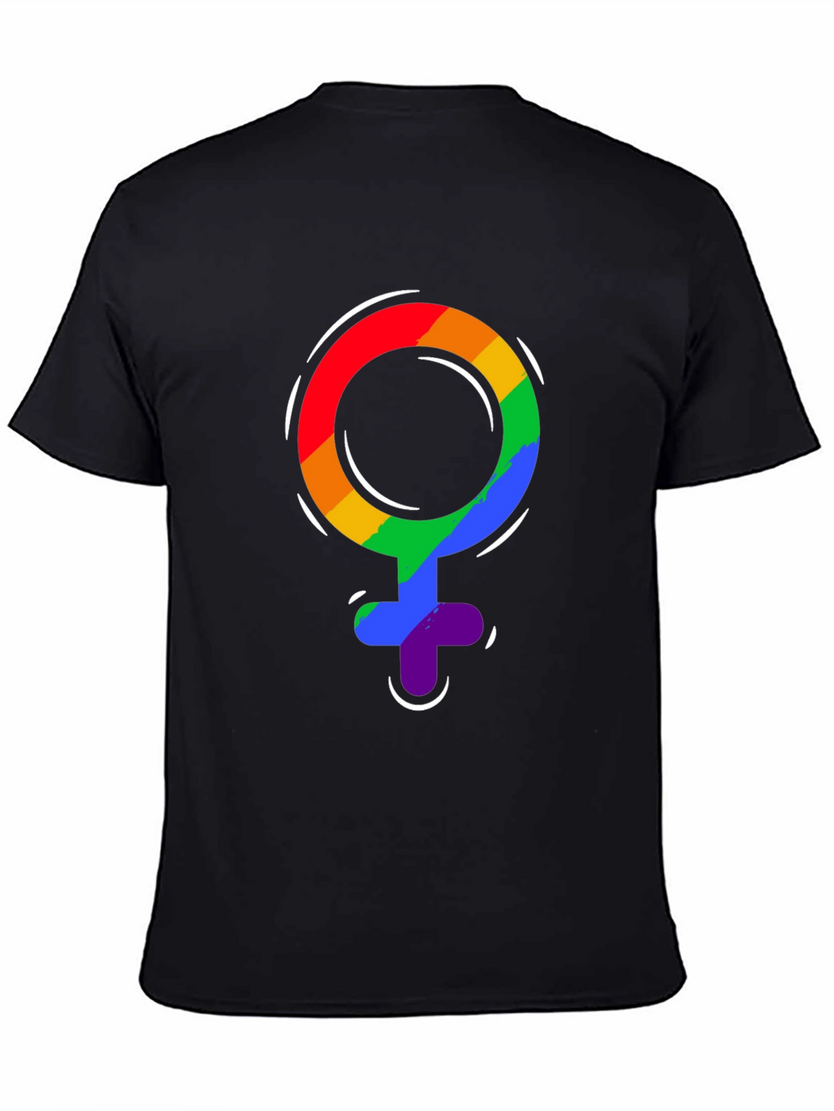 Pride Venus Symbol T-Shirt - LGBTQ+ Rainbow Design