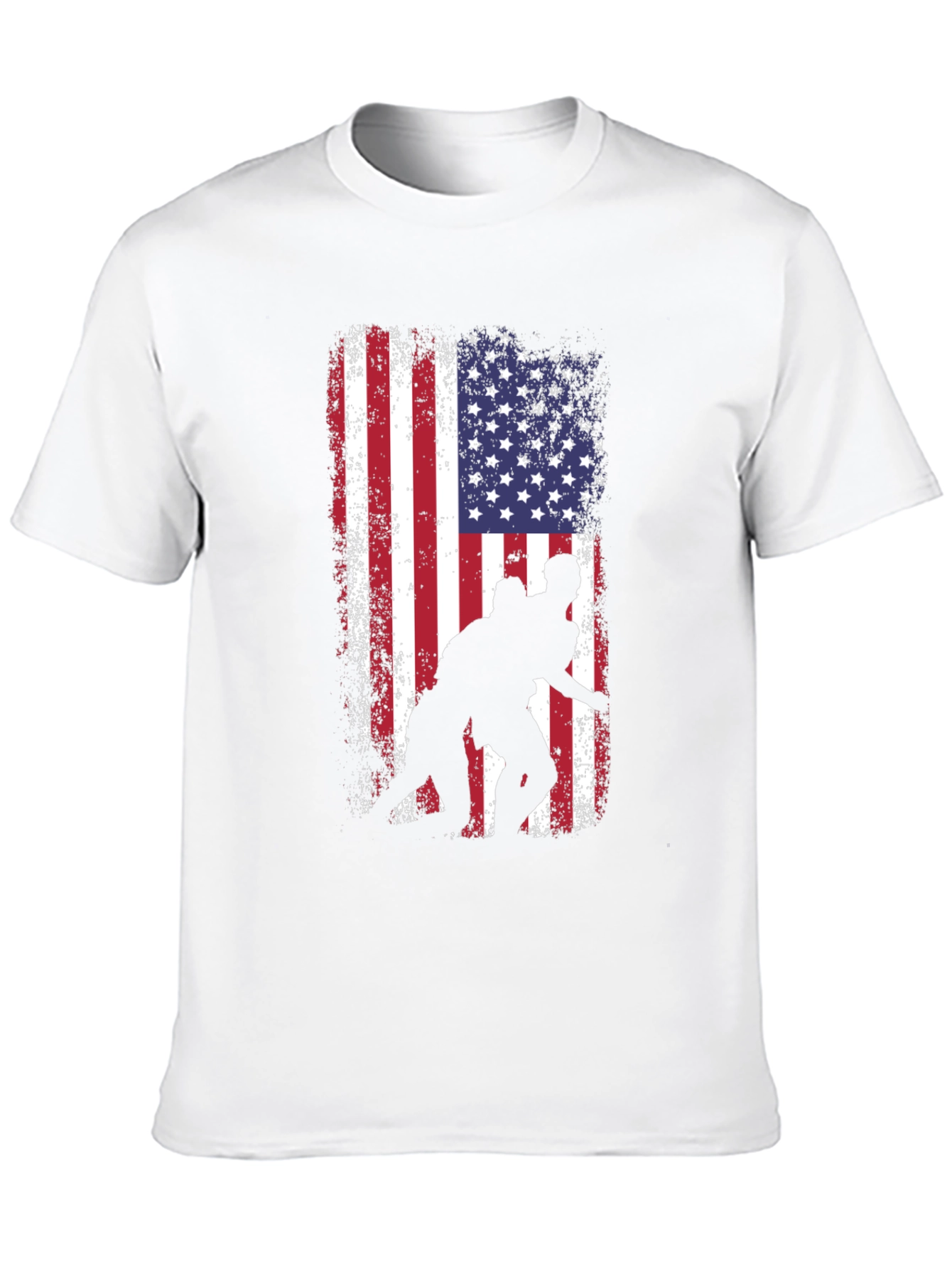Wrestling USA Flag Graphic Tee
