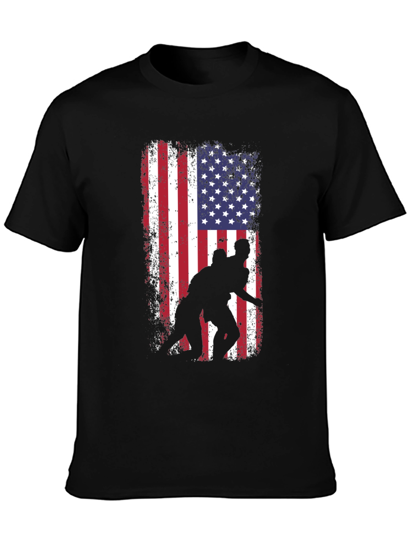 Wrestling USA Flag Graphic Tee