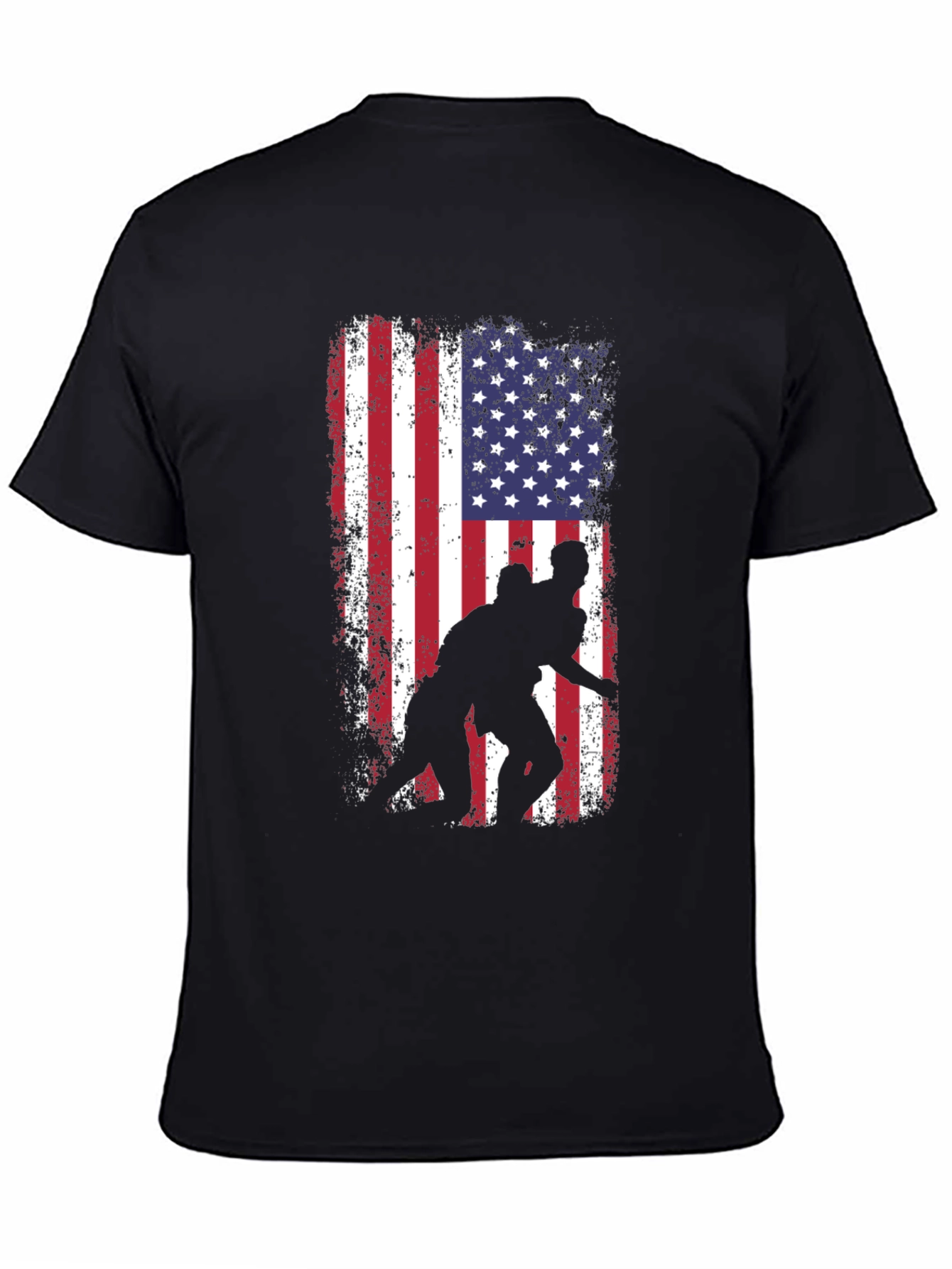 Wrestling USA Flag Graphic Tee