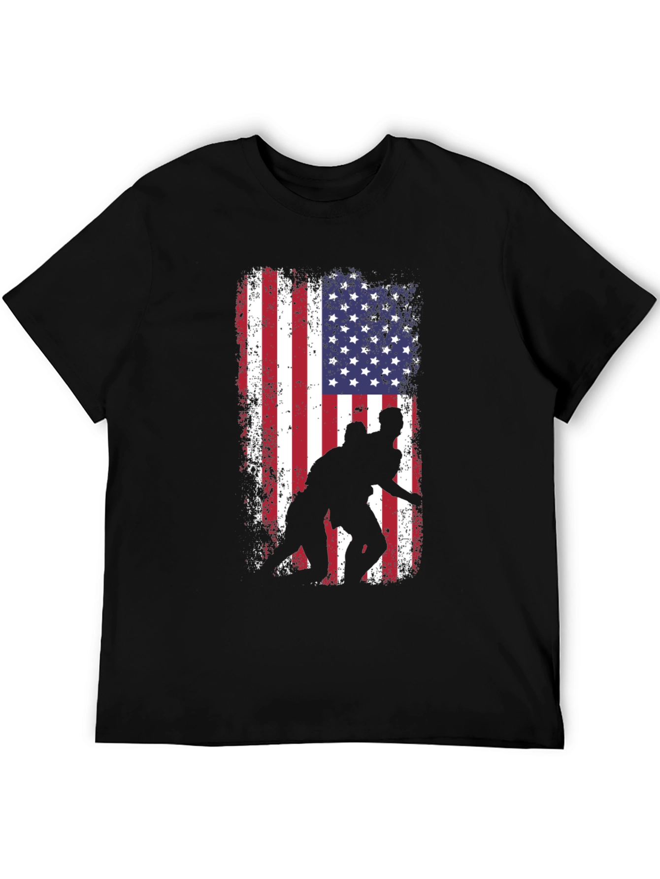 Wrestling USA Flag Graphic Tee