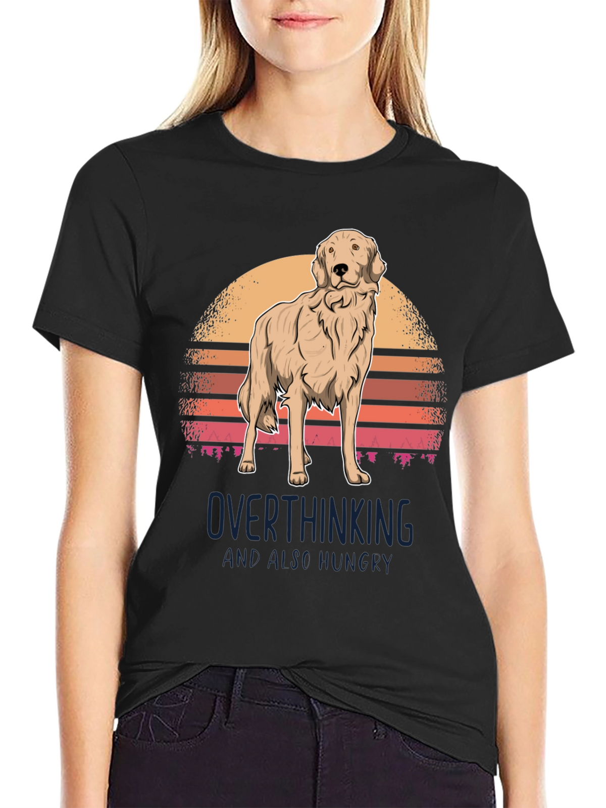 Overthinking Golden Retriever T-Shirt