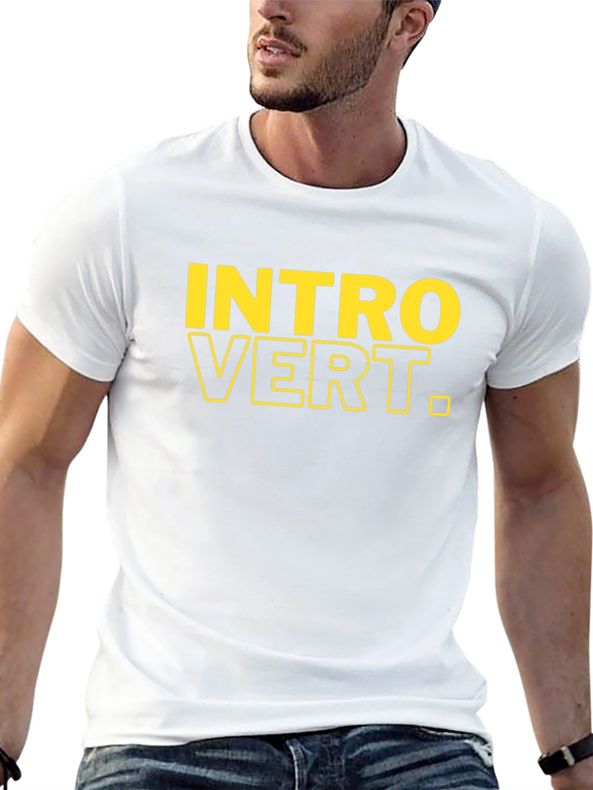 Introvert Graphic Tee - Bold Statement T-Shirt