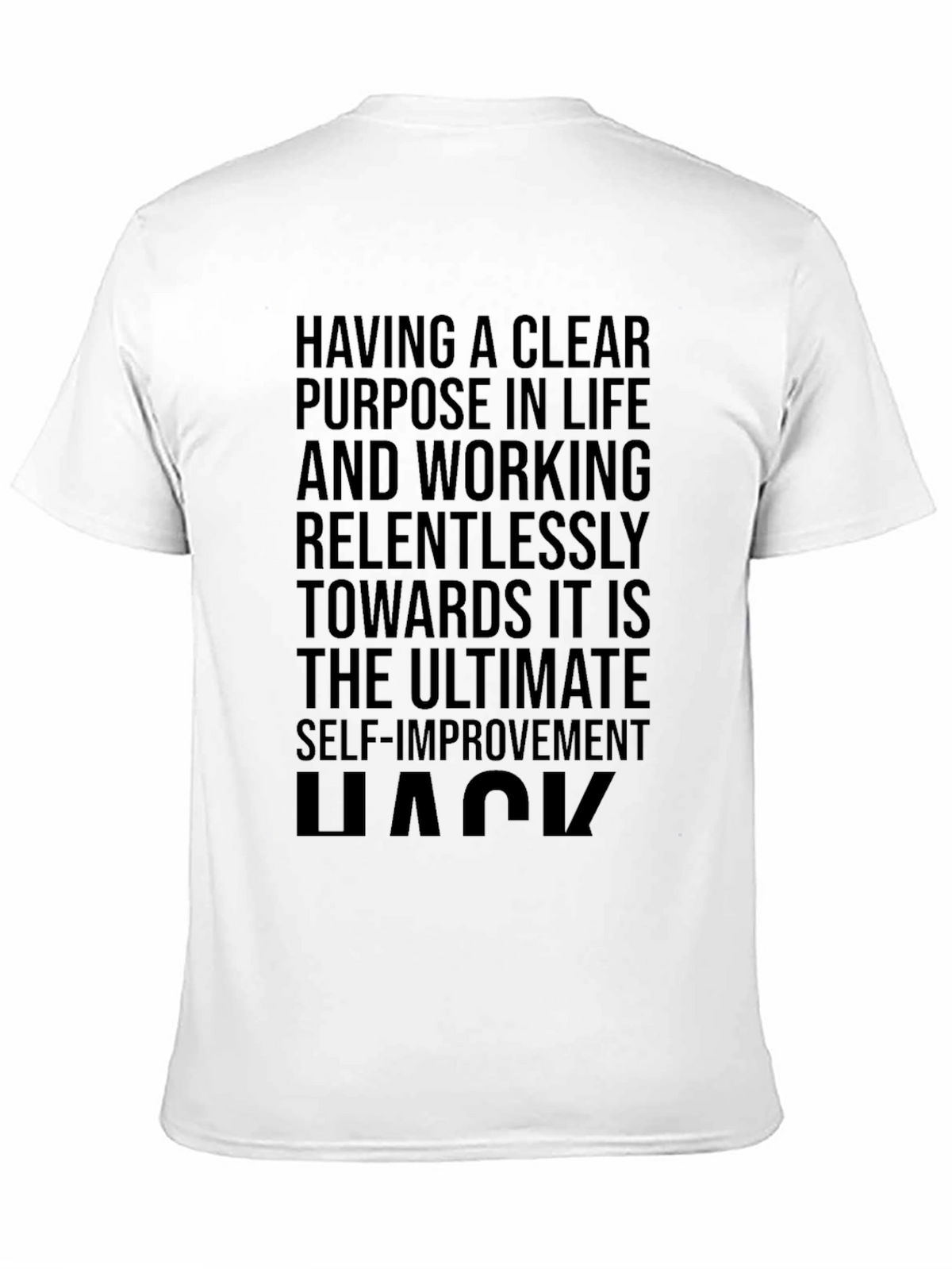 Motivational Black T-Shirt: Ultimate Self-Improvement Hack