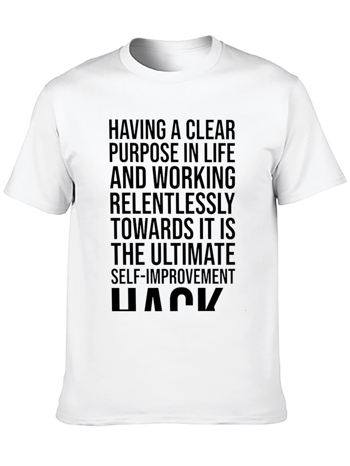 Motivational Black T-Shirt: Ultimate Self-Improvement Hack