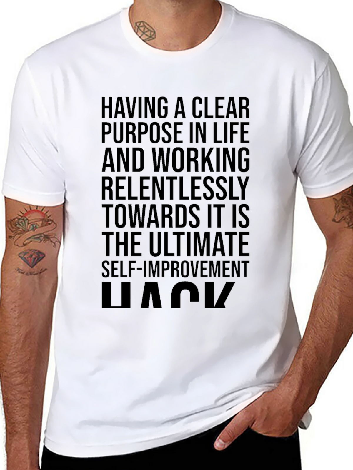 Motivational Black T-Shirt: Ultimate Self-Improvement Hack