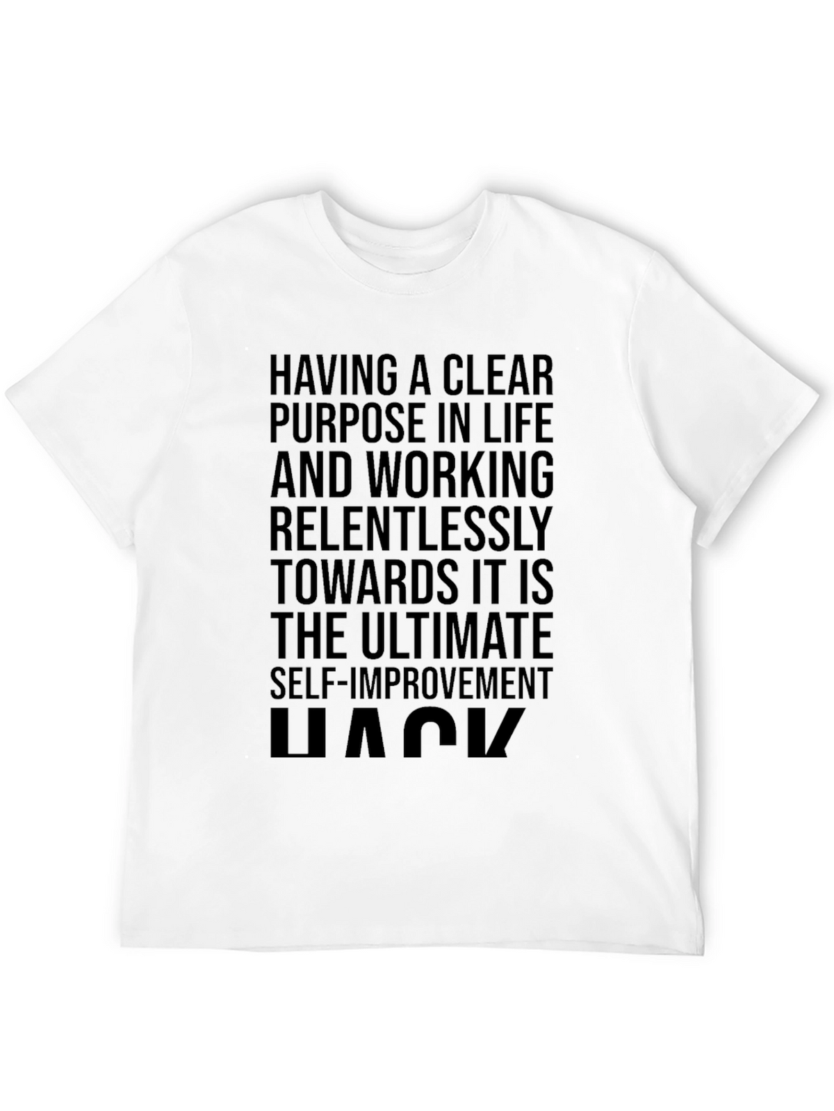 Motivational Black T-Shirt: Ultimate Self-Improvement Hack
