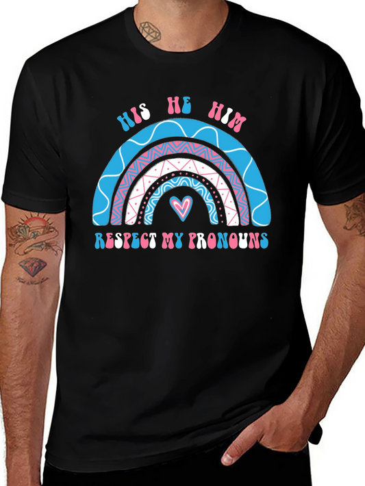 Respect My Pronouns T-Shirt - LGBTQ+ Pride