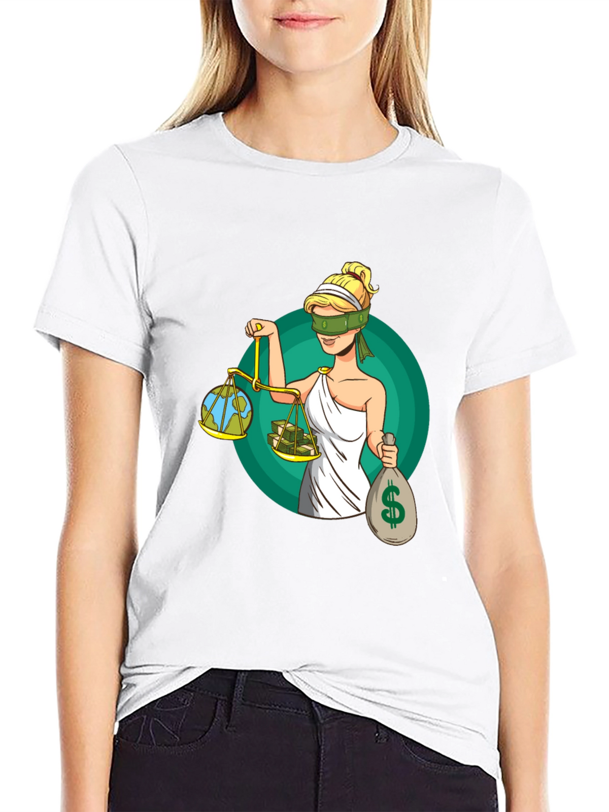 Justice T-Shirt - Balance of Earth and Money