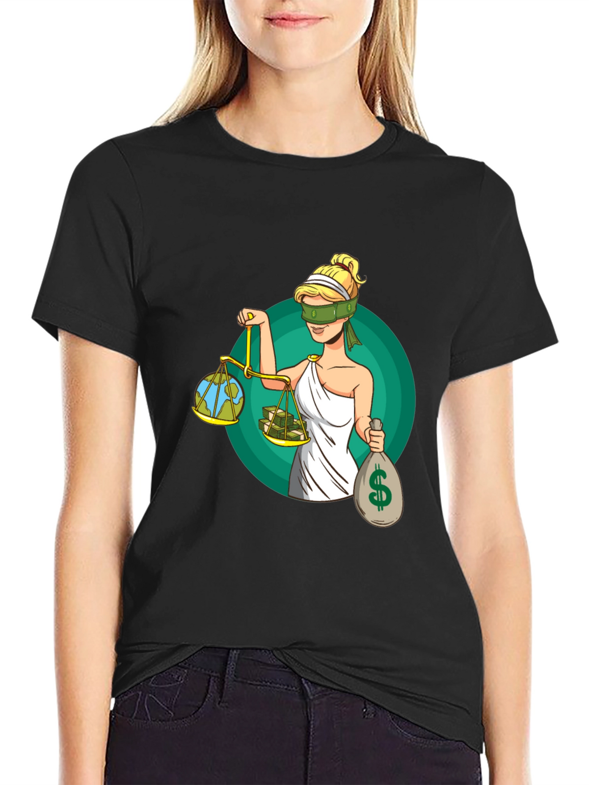 Justice T-Shirt - Balance of Earth and Money