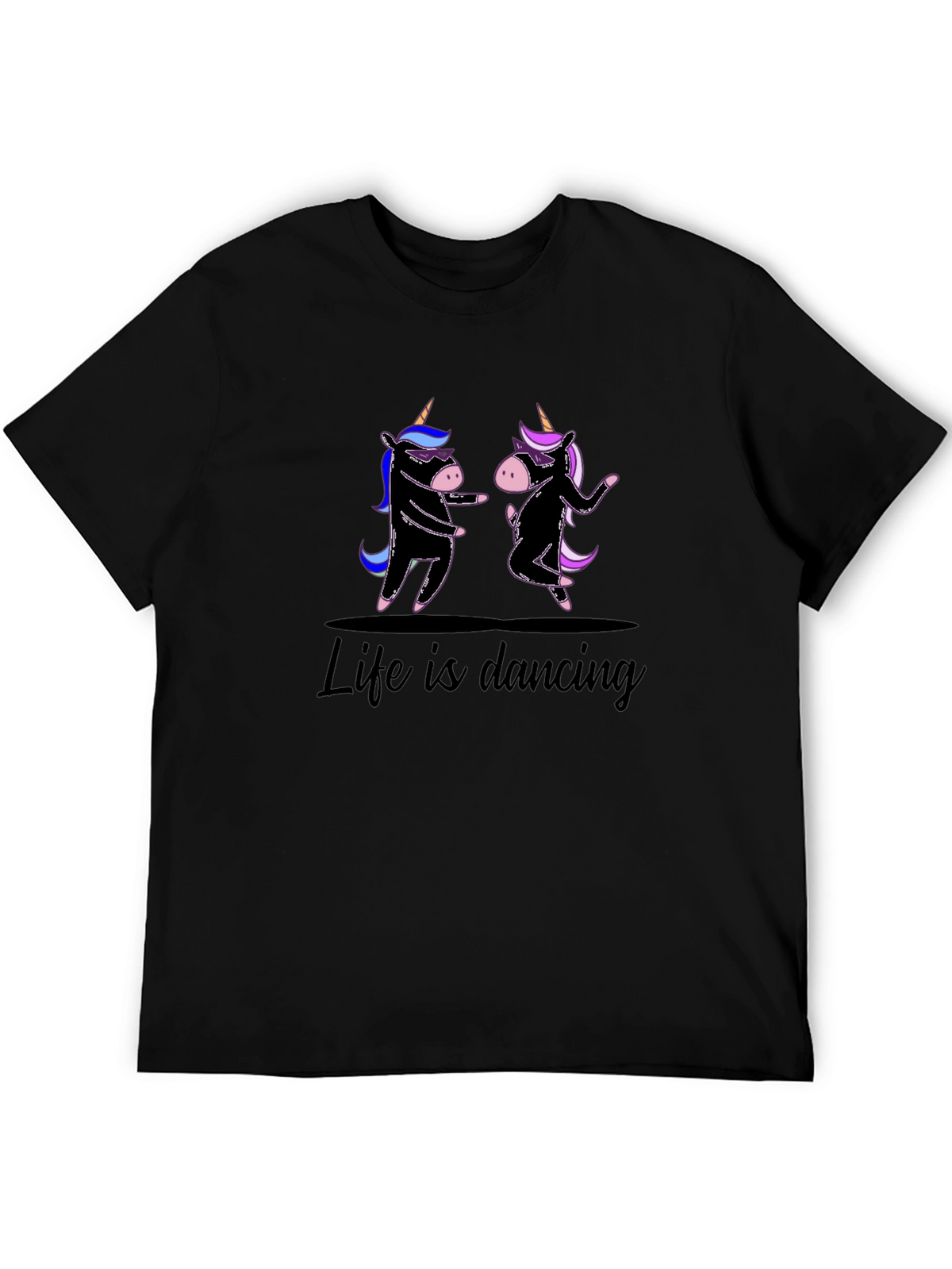 Life is Dancing Unicorn Graphic Tee