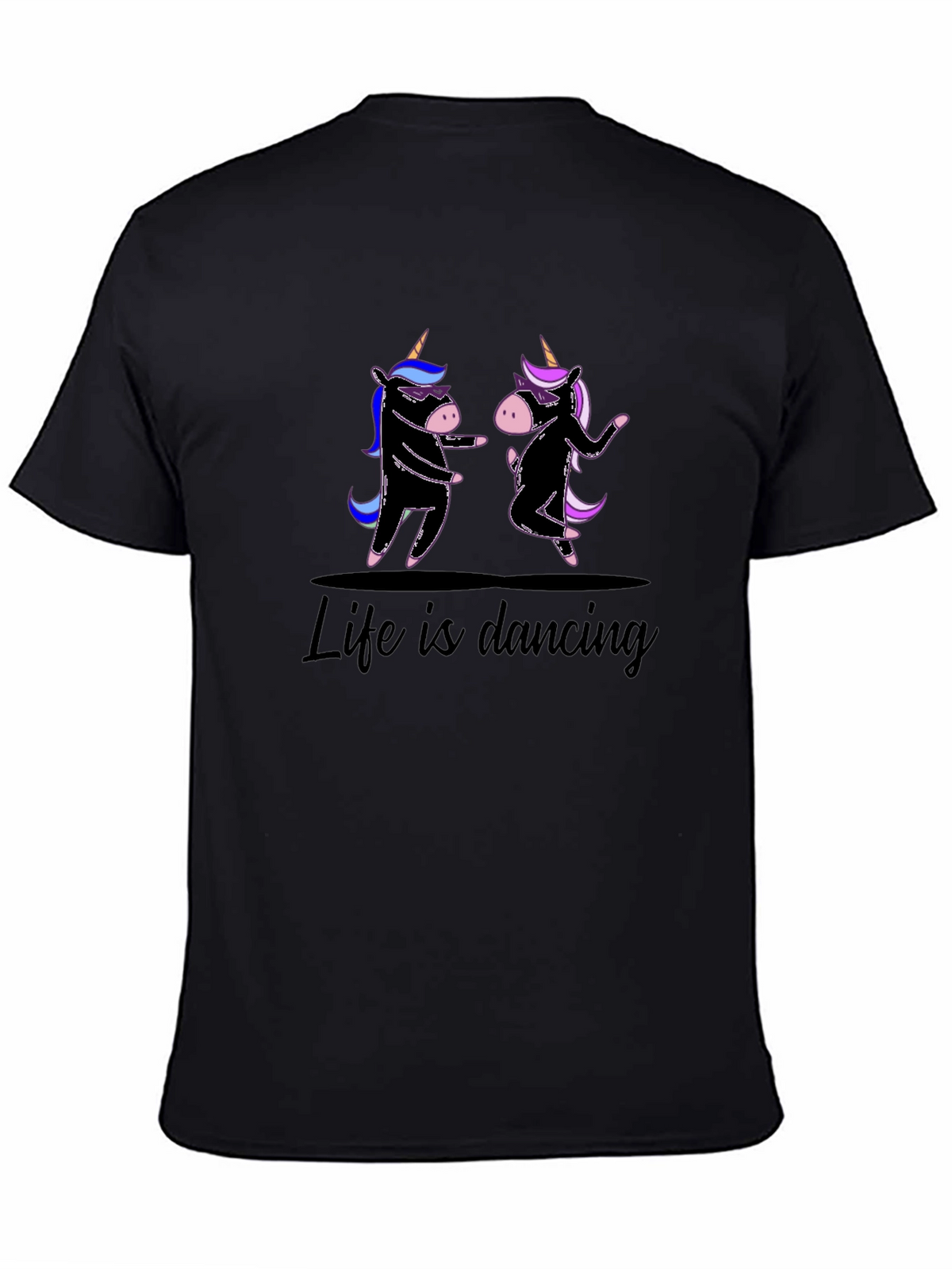 Life is Dancing Unicorn Graphic Tee