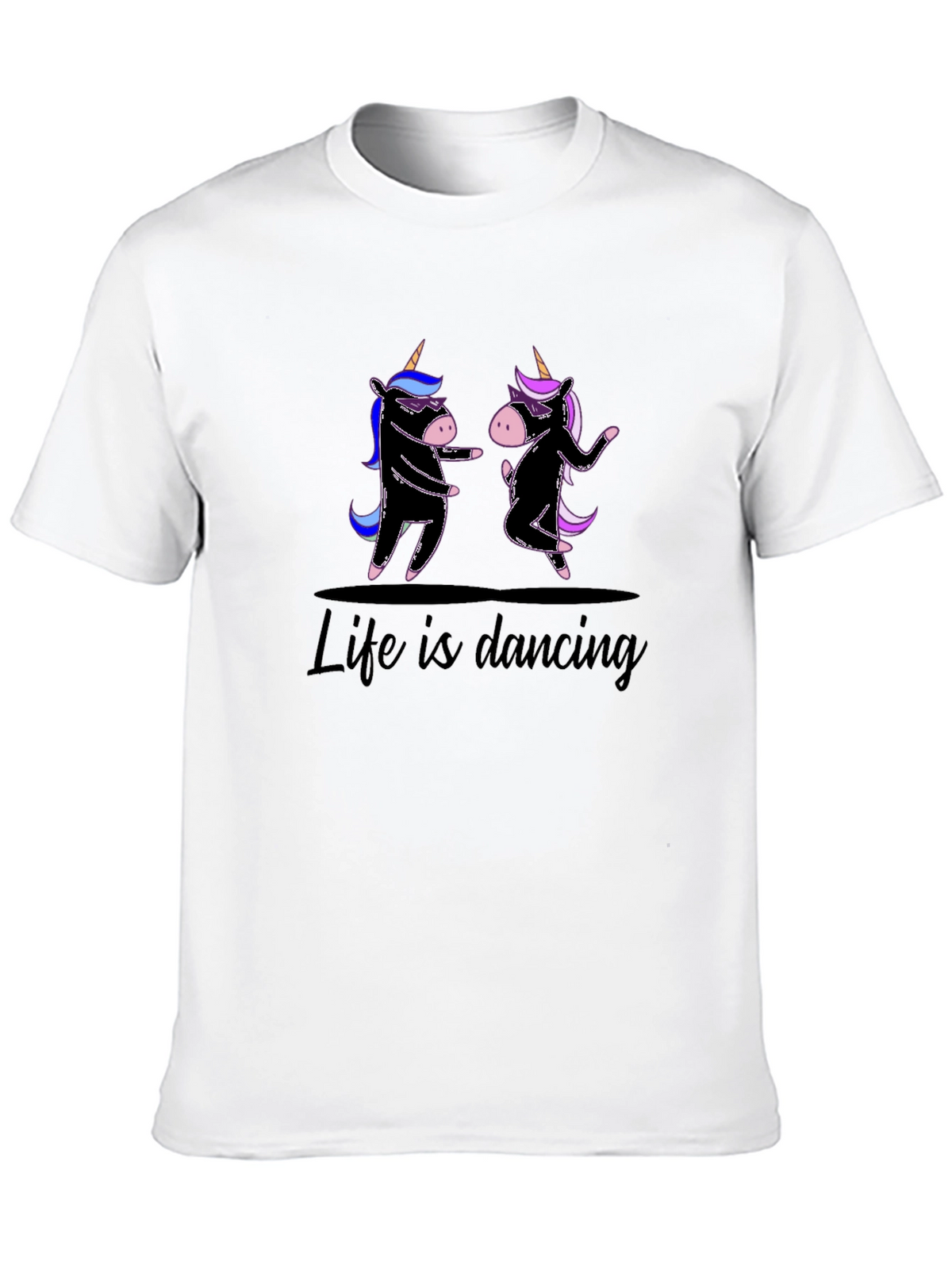 Life is Dancing Unicorn Graphic Tee