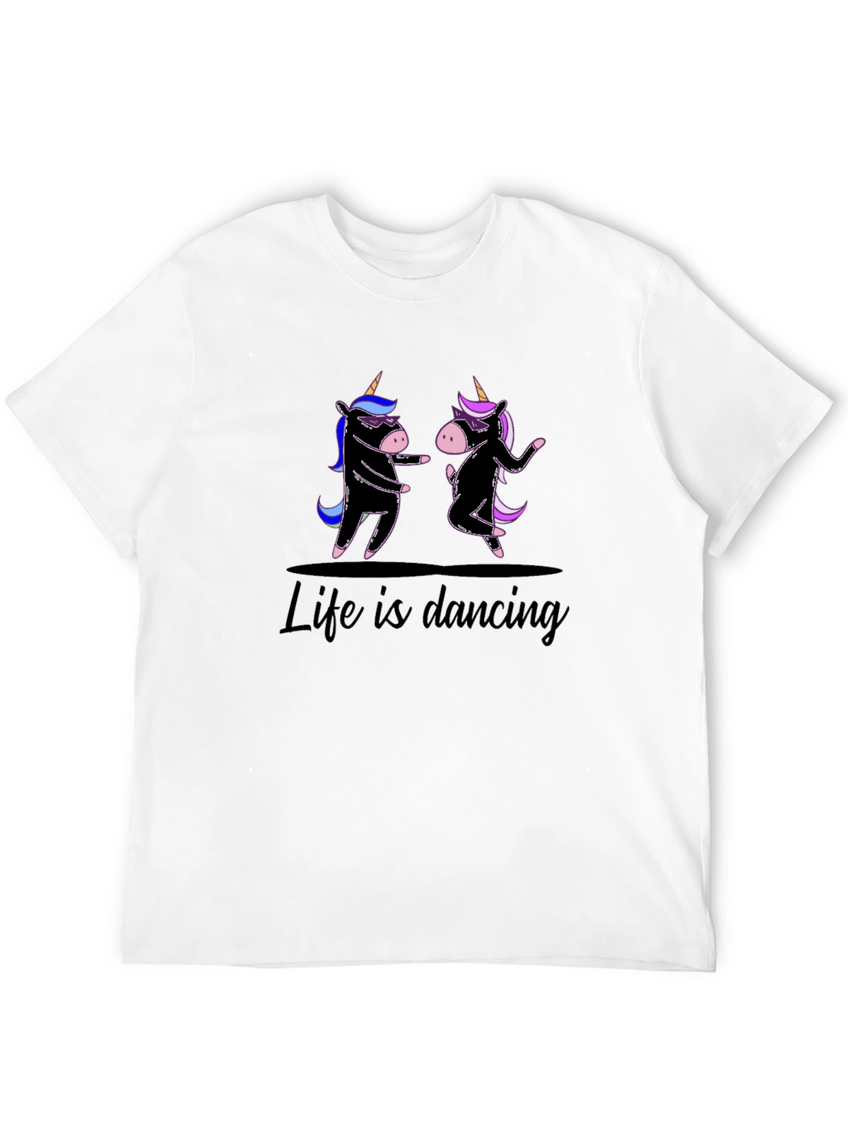 Life is Dancing Unicorn Graphic Tee