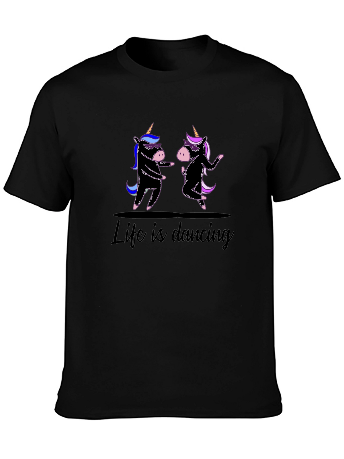 Life is Dancing Unicorn Graphic Tee