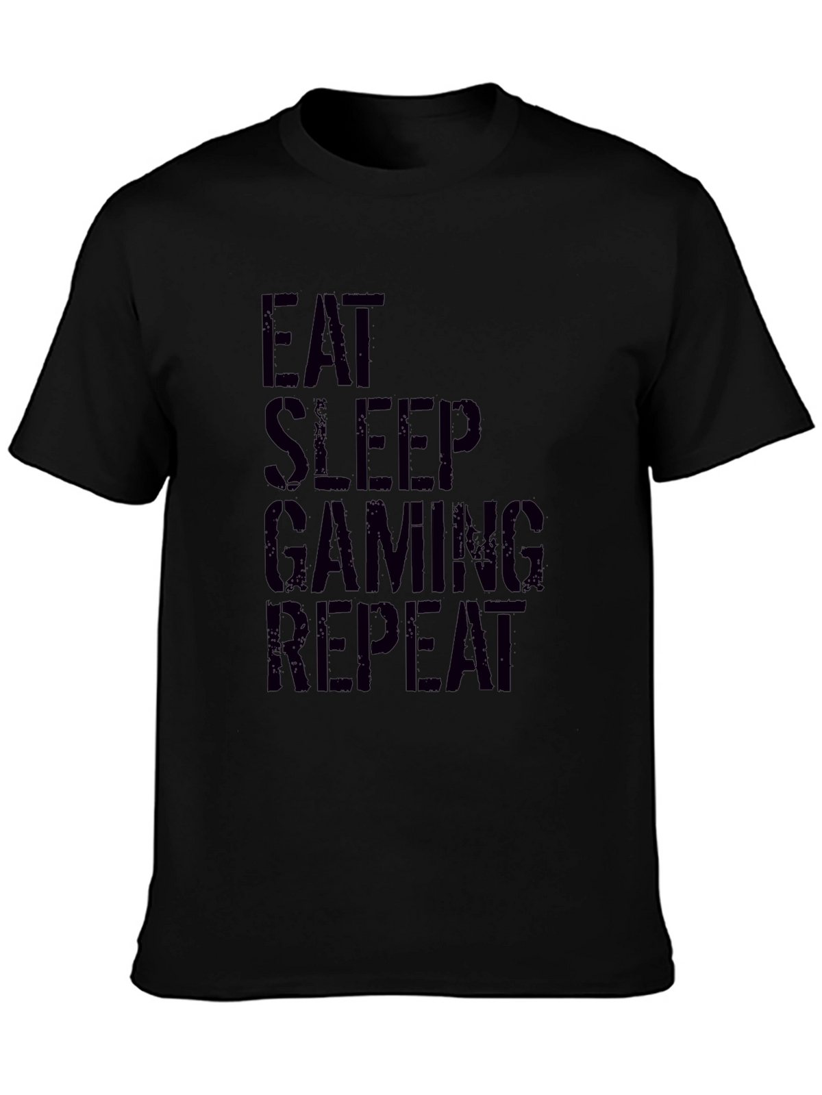 Eat Sleep Gaming Repeat Black T-Shirt