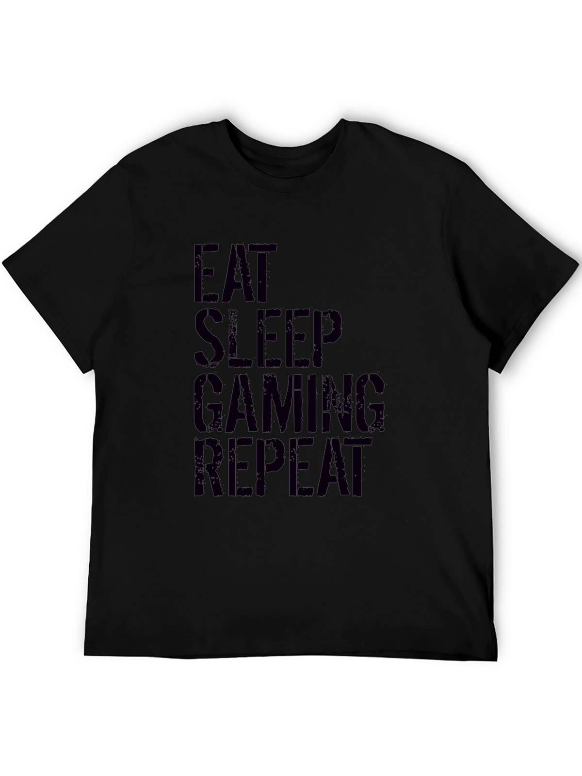 Eat Sleep Gaming Repeat Black T-Shirt