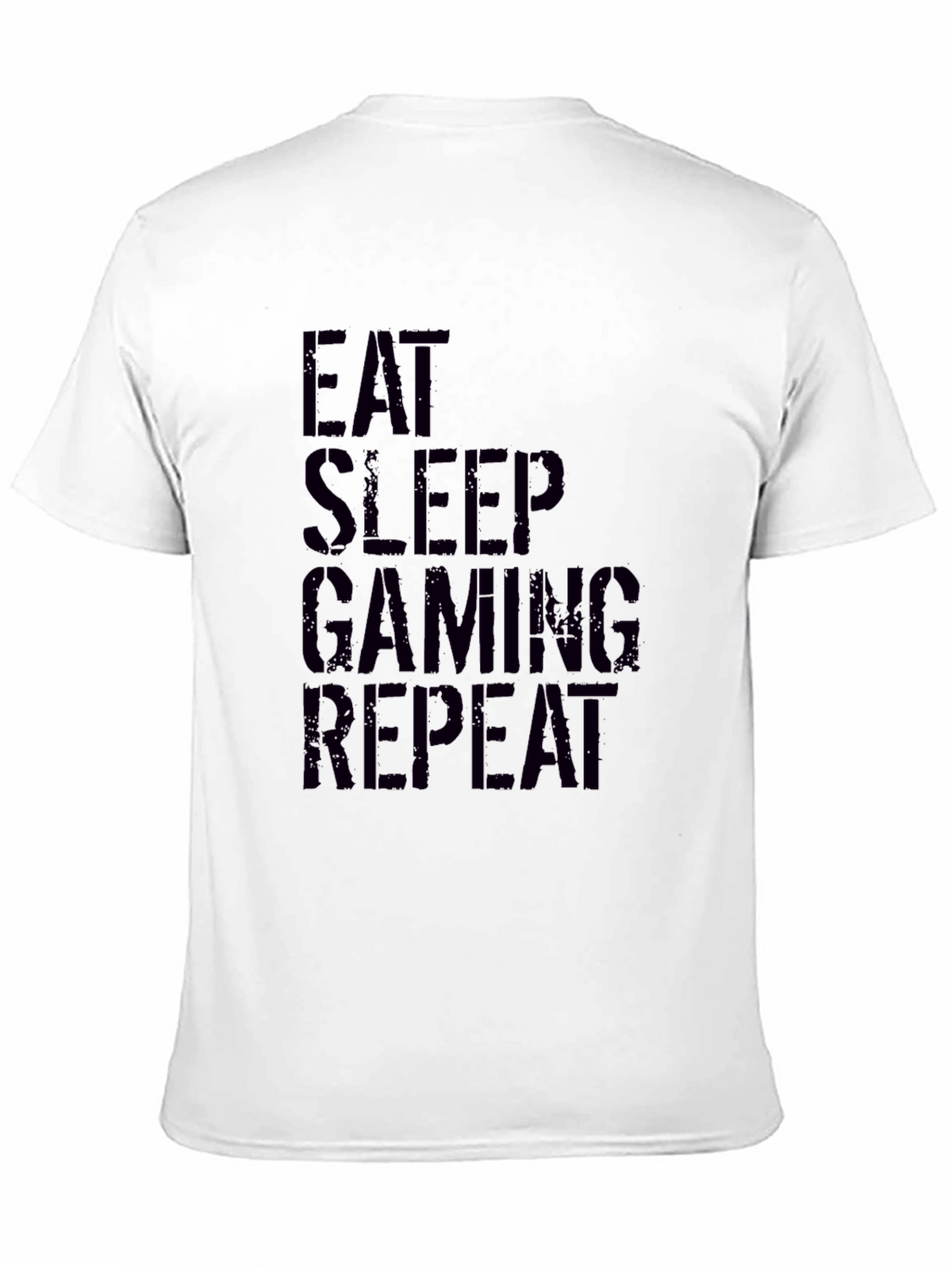 Eat Sleep Gaming Repeat Black T-Shirt