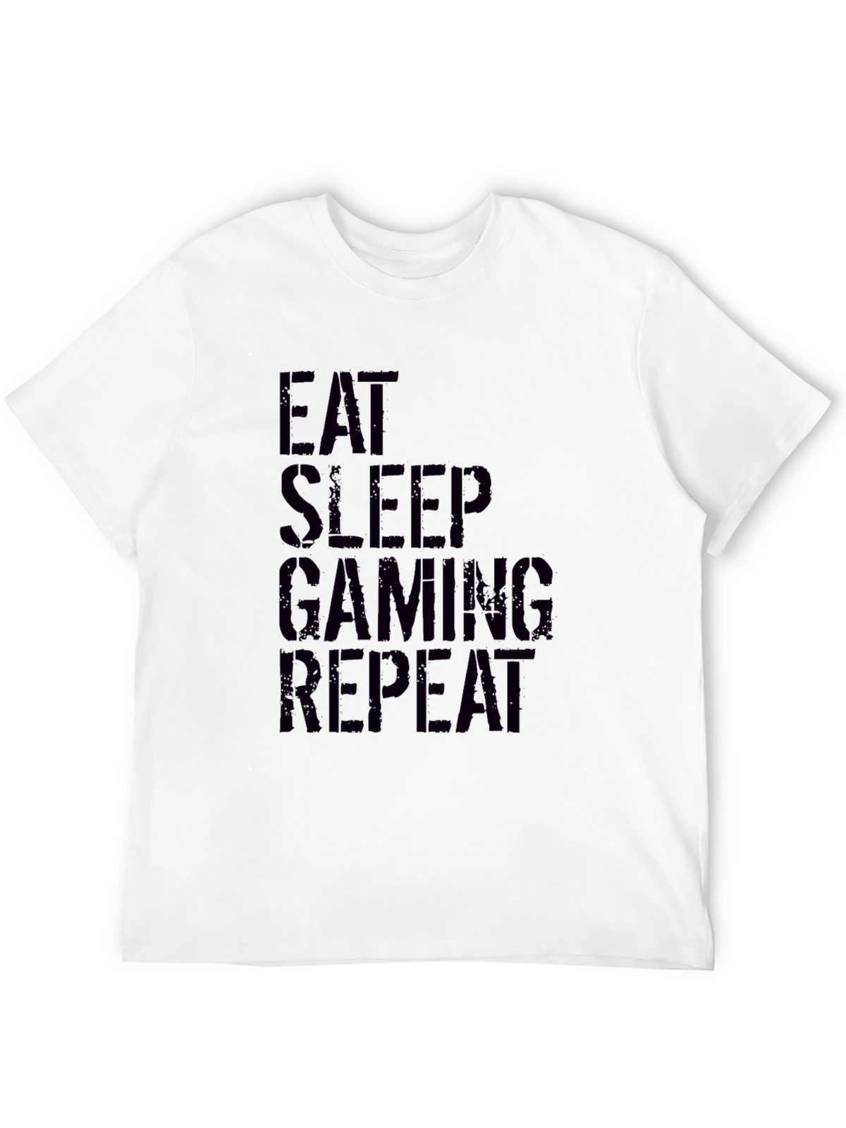 Eat Sleep Gaming Repeat Black T-Shirt