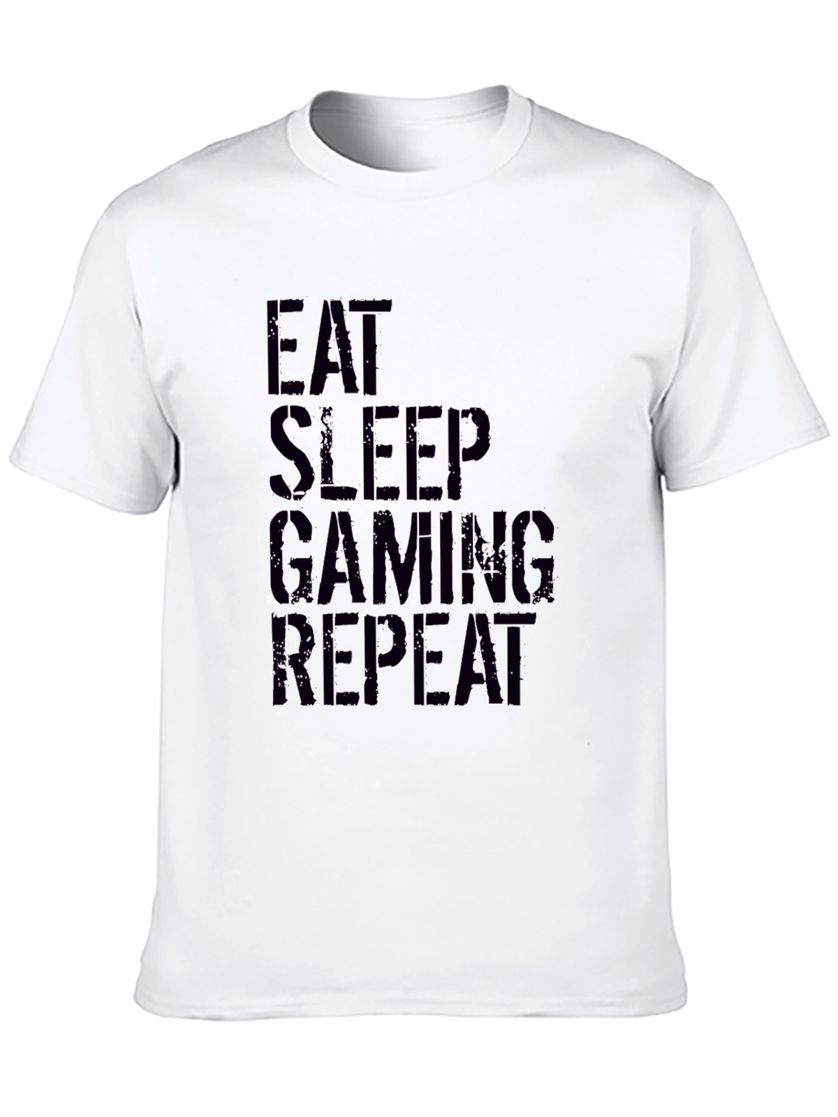 Eat Sleep Gaming Repeat Black T-Shirt
